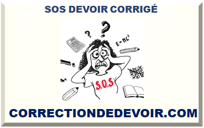 SOS DEVOIR CORRIGÉ 2025